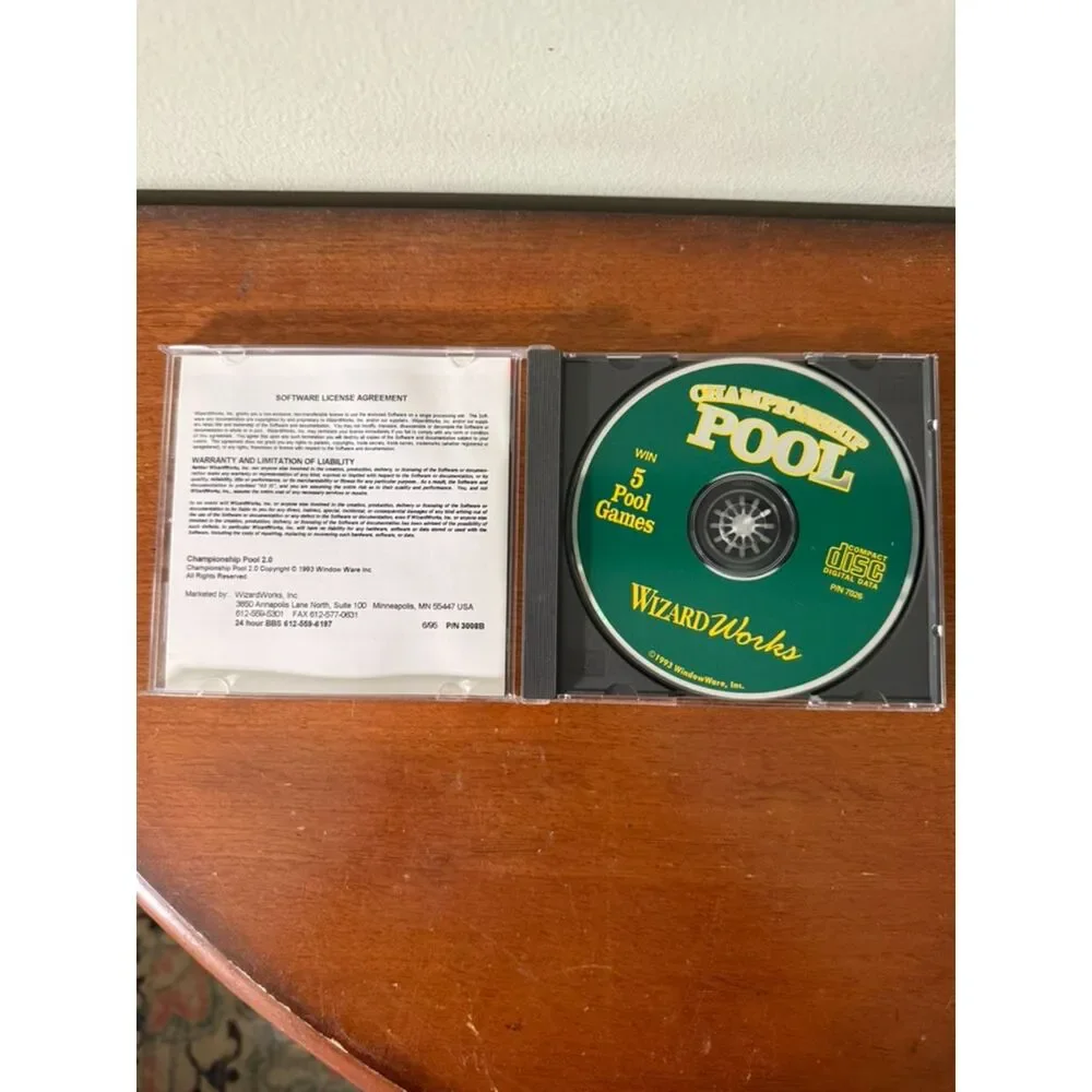 Championship Pool Computer PC Game (Microsoft Windows, 1999)